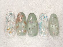 リノ ネイル(Rino nail)/10月の新作　落ち葉　710ｎ2