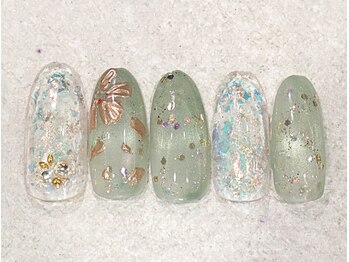 リノ ネイル(Rino nail)/10月の新作 落ち葉 710n2