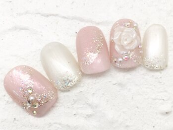 アイネイルズ 横浜WEST店(I-nails)/３Ｄ薔薇アート　10480円