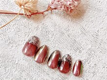 ブレスネイル(brace Nail)/ラメラメストレートフレンチ