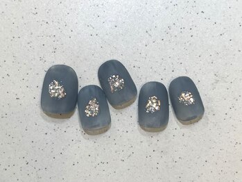 アイネイルズ 池袋店(I-nails)/ブルーマットラメ