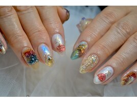 好きを詰め込んだアートネイル♪