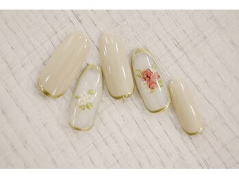 ラルネイル 大宮(Lull. nail)/＊手描きFlower＊