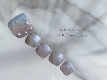 スリー(THREE)/Feb.2022/nail design