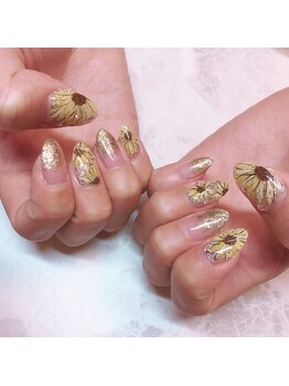 カイズプライベートネイルサロン(Kai's)/ひまわりネイル