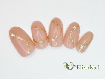 エリクサーネイル 神田(Elixir Nail)/シンプル/クーポン使用