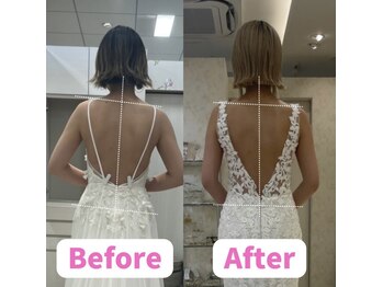 ボディキュア ブライダル美容整体 大阪梅田/【左右差解消】姿勢美人に