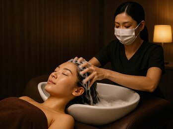 極上のヘッドスパ ヘッドコンフォートアン【ヘッドスパ/ウェットヘッドスパ】の写真/脳疲労とろける未体験のヘッドスパを五反田で◇深い眠りへ導く【極みの深眠プレミアムヘッドスパ】完全個室