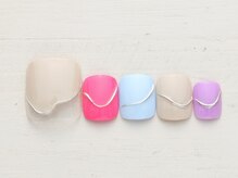 ネイルミックス 沖縄おもろまち店(Nail Mix)/塗りかけ×ミラー　5990円