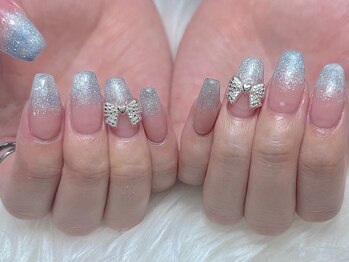 アンドネイル(&.nail)/グラデーション×アート追加
