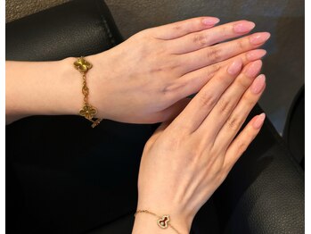 透明感オフィスネイル