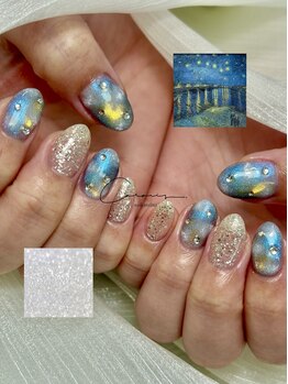 ネイル アトリエ クロリ(nail atelier Coloris)の写真/《朝9時～OK》朝からネイルが楽しめる♪パラジェル・フィルインで自爪を大事にしながら施術いたします！
