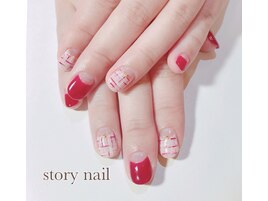 ツイード柄★春ネイル