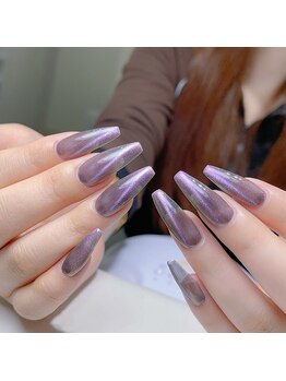 クイーンズビューティーサロン 新宿本店(Queen's beauty salon)/チップ長さだしワンカラー