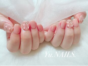 ユーネイルズ 恵比寿(Yu.NAILS.)/自爪シアーカラー◎クリアリボン