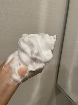 エーピラティス 美生体研究所(A pilates)/あわあわ洗顔♪