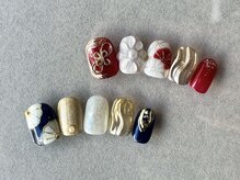 成人式向けのデザインもご用意しております♪(A/Wコース\6,000~)