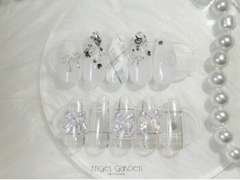 エンジェルガーデン 青山店(Angelgarden)/ホワイト冬ネイル