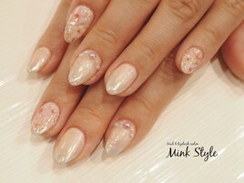 桜ミラーネイル