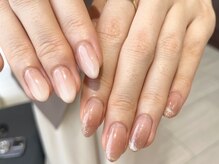 アース ネイルアンドアイラッシュ 甲府昭和店(HAIR & MAKE EARTH Nail&Eyelash)/ナチュラルグラデーション6900円