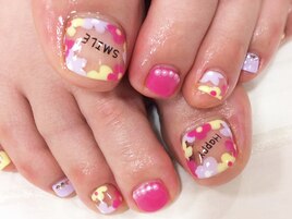 親指のクリアアートが可愛い♪