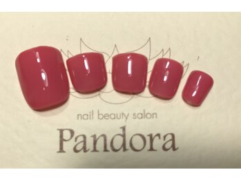 ネイルビューティーサロン パンドーラ 川西店(nail beauty salon Pandora)/Footネイル　ワンカラー