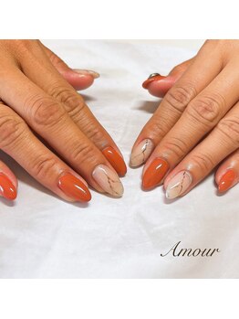アムール(Amour)/大理石ネイル☆
