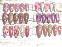 ブルーネイル(Blue Nail)/フラワーネイル