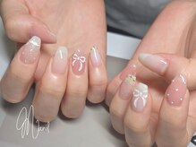 マニル アンド ネトラ(manil & netola)/リボン×ドットネイル
