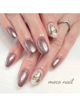 モコネイル(moco nail)/☆ワンカラー2本アート☆