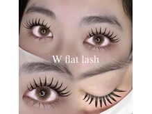 モチが良いと好評のWフラットラッシュで束感まつ毛♪