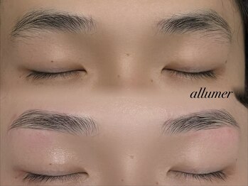 アリュメ(allumer)/眉ワックス×ストレート