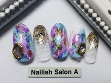 ネイリッシュサロン エー(Nailish Salon A)/マーブルネイル