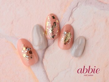 ネイルサロン アビー 宮益坂店(abbie)/オレンジフェザー◇¥13739