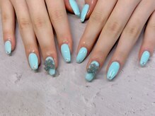 ビアンカ ネイルサロン 大宮店(Bianca)/リボンワンカラーネイル♪