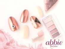 ネイルサロン アビー グランデュオ蒲田店(abbie)/【ミラーアーガイル】　￥13332