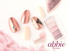 ネイルサロン アビー グランデュオ蒲田店(abbie)/【ミラーアーガイル】　￥13332