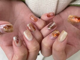 秋ニュアンスネイル