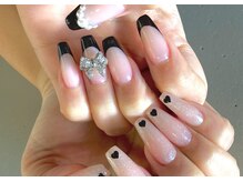 ネイルサロン ステラ(Nail Salon STELLA)/★スカルプ★キレイ目ブラック