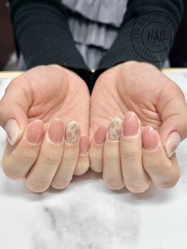 オレンジスティック/チューリップネイル