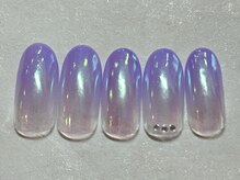 ネイルアンドアイラッシュ ネネ/カラグラ　オーロラミラー