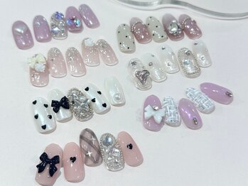 アイネイルズ 四条河原町店(I-nails)の写真/ガ-リ-なデザイン豊富♪可愛いネイルにキュンキュン★ケア込ガーリーCollection10500円[河原町/パラジェル]