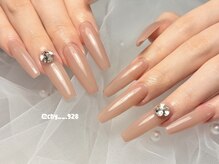 ブルー(BLUE)/長さだしワンカラー