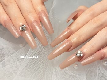 ブルー(BLUE)/長さだしワンカラー