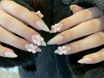 ジェミーネイル シンジュク(Jemiy nail shinjuku)/【Remi】シンプルリボン