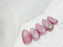 リベレ 心斎橋店(LIBELLE)/ハートビジュー/ピンクネイル