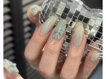 ipssae nailの雰囲気（トレンドのクロスパーツはお好きなカラーでお作りできます！）
