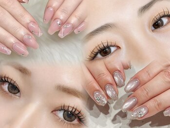 ビアンカ 新所沢店(Bianca)の写真/時短でキレイに！【まつげ×ネイルの同時施術が大人気☆】ハンド＋フット、まつげパーマ＋眉毛も可能★