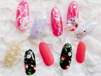 ネイリシャス(NAILICIOUS)/和装にも相性◎華やかな雰囲気に