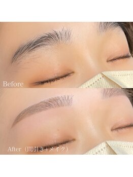ビューステージ アイブロウサロン 小倉/毛量調節でふんわりと♪